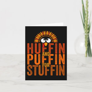 Carte Thanksgiving Run Turkey Trot - Huffin et Puffin f