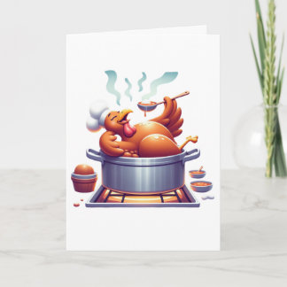 Carte Thanksgiving Turkey Basting