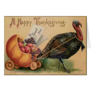 Carte Thanksgiving vintage