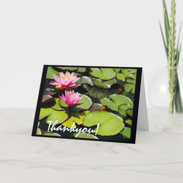 Carte Thankyou Lilypad Turtle (Devant)