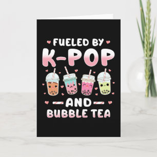 Carte Thé à bulle Kpop