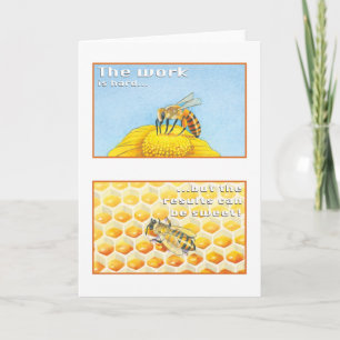 Carte The Bee Greeting Card Psalm 29:11