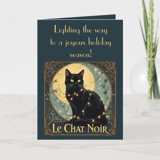 Carte The Black Cat Fairy Lights On Festive Nights (Devant)
