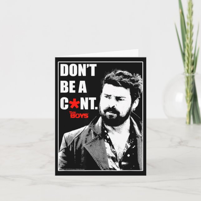 Carte The Boys Butcher Don't Be A... Small  (Devant)