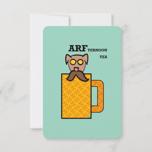 Carte Thé Chien après-midi (Devant)