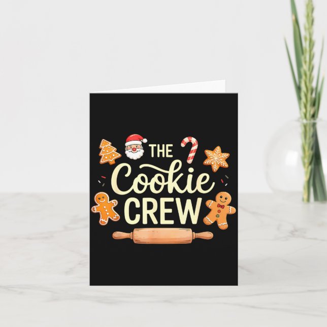 Carte The Cookie Crew Christmas Baking Cookie Lover  (Devant)