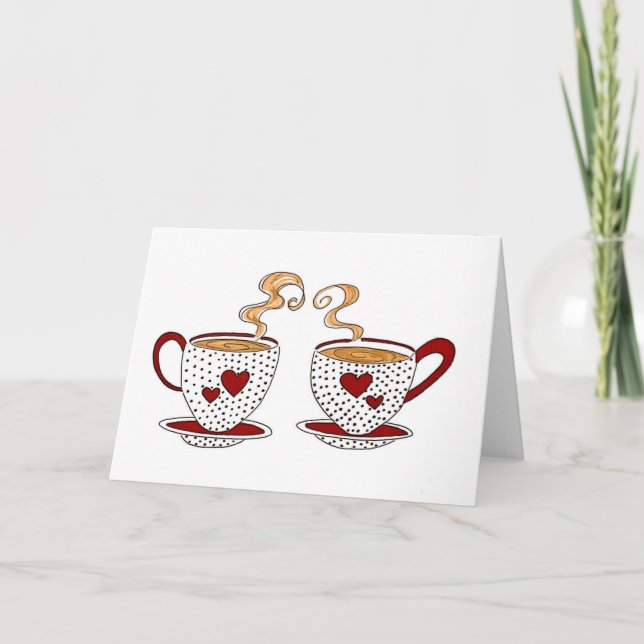 Carte Thé de la Saint-Valentin (Devant)