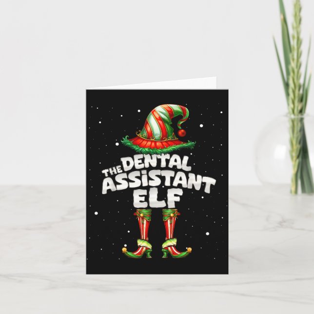 Carte The Dental Istant Elf Family Matching Group Christ (Devant)