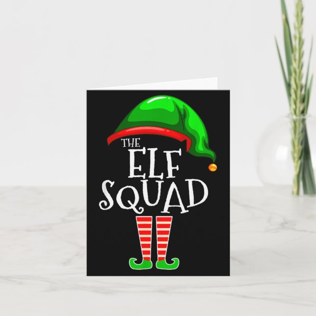 Carte The Elf Squad Family Matching Group Christmas  (Devant)