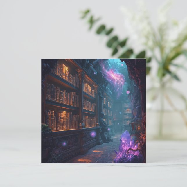 Carte The Enchanted Library (Debout devant)