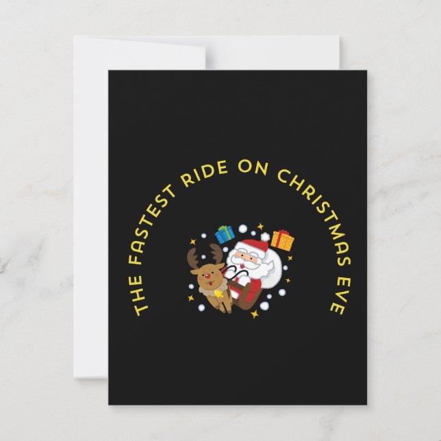 Carte the fastest rie on the christmas eve (Devant)