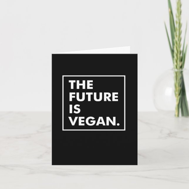 Carte The Future Is Vegan (Devant)