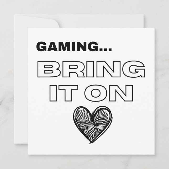 Carte The Gamer Card (Devant)