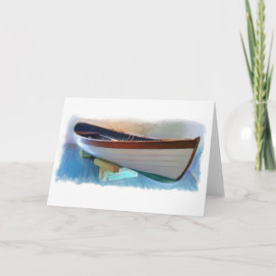 Carte The Hand Crafted Boat Painting Gallery Note Card