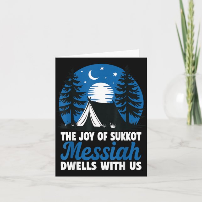 Carte The Joy Of Sukkot Messiah Dwells With Us Jewish Ho (Devant)