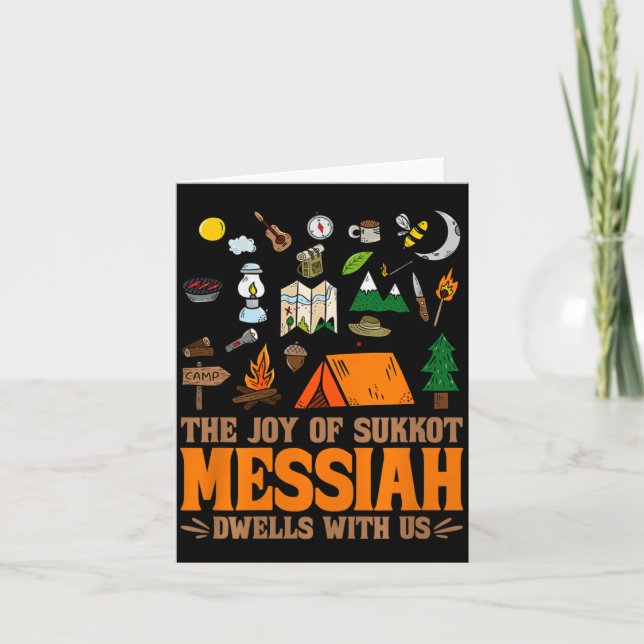 Carte The Joy Of Sukkot Messiah Dwells With Us Jewish Ho (Devant)