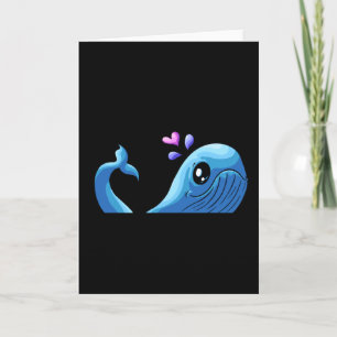 Carte The Love Whale   Spout Heart Valentine