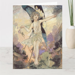 Carte "The Magic of the Cobweb" Fairy Art by Charles Rob