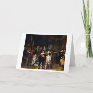 Carte The Night Watch, Rembrandt, 1642
