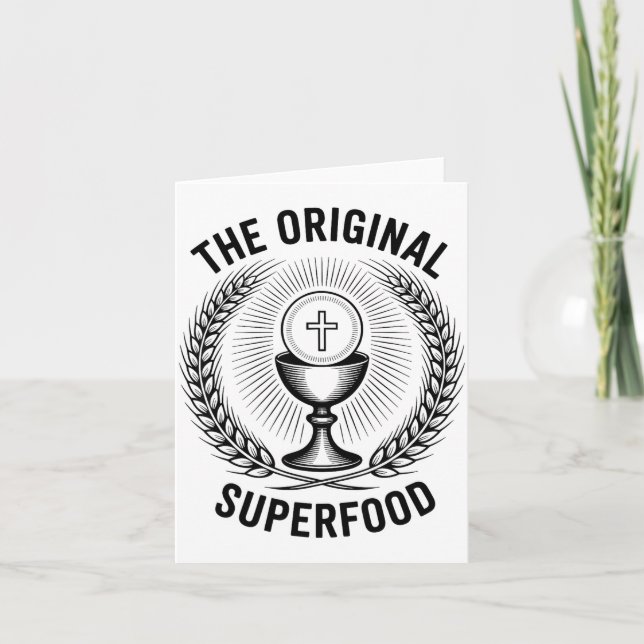 Carte The Original Superfood Eucharist Catholic M  (Devant)