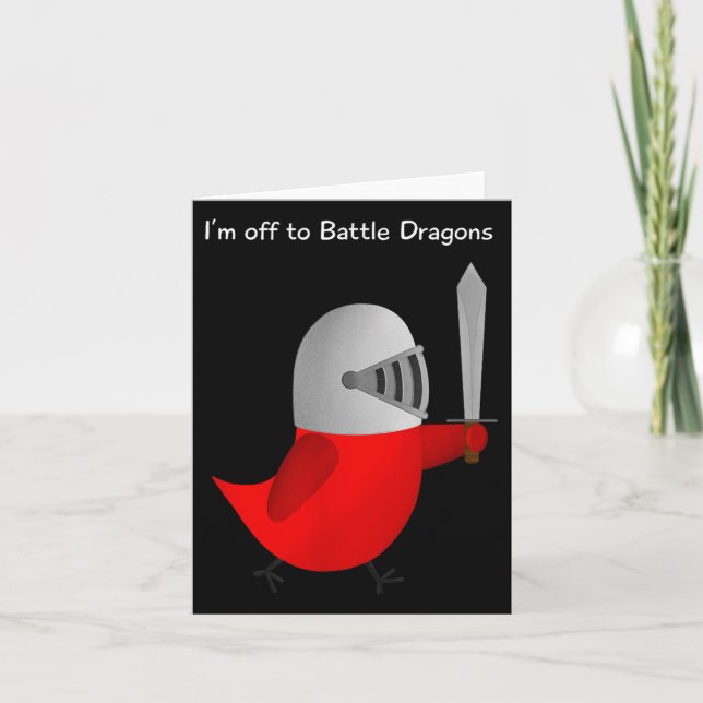 Carte The Sammy Bird - I'm Off To Battle Dragons  (Devant)