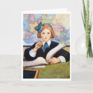 Carte The Scholar, Jessie Willcox Smith