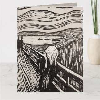 Carte The Scream (1895) Edvard Munch Gravure sur bois Be