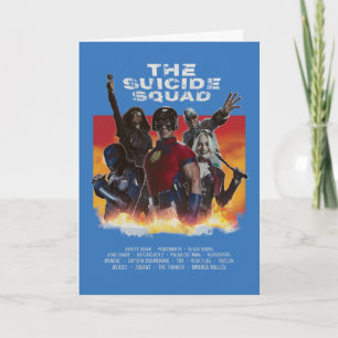 Carte The Suicide Squad Retro-Style Movie Poster