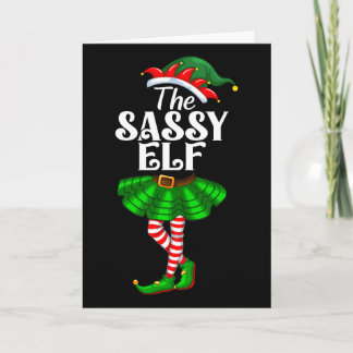 Carte The Sy Elf Xmas Funny Christmas Matching Family Pa