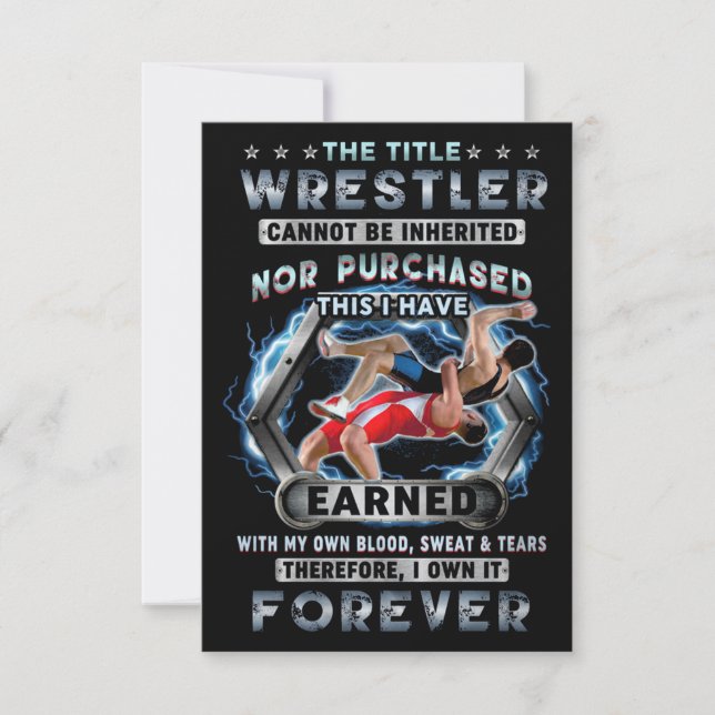 Carte The Title Wrestler le possède pour toujours (Devant)