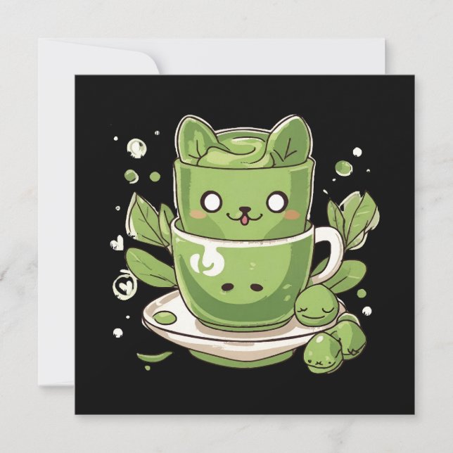 Carte thé vert matcha (Devant)