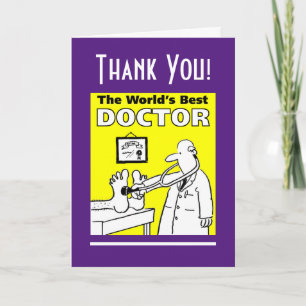 Carte The Word's Best Doctor - Thank You!