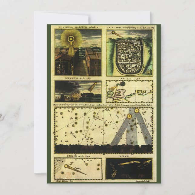 Carte Théâtre Cometicum Comets par Stanislaw Lubieniecki (Devant)