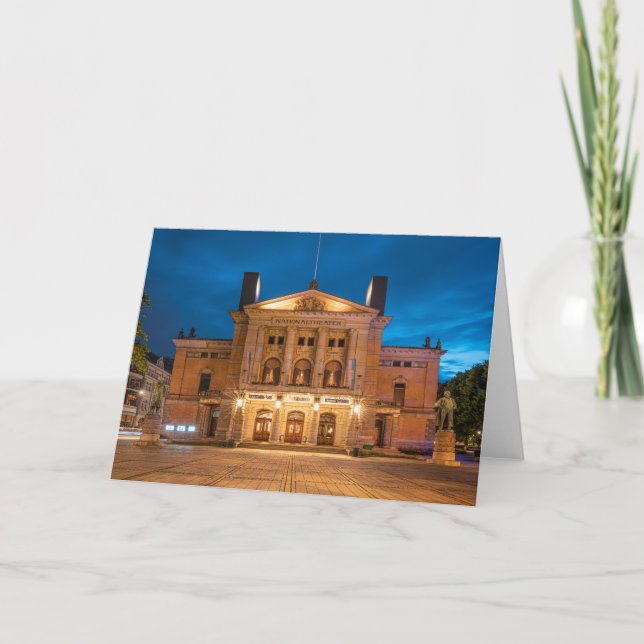 Carte Théâtre national Oslo (Devant)