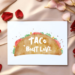 Carte Thème de fête Taco 'Bout Love pour la Saint-Valent