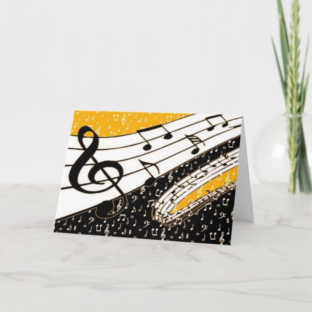 Carte Thème de musique d'or (Devant)