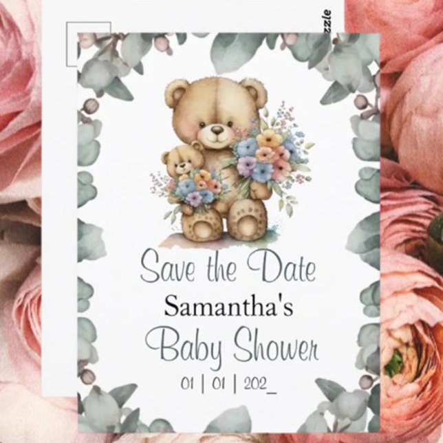 Carte Thème du Baby shower de l'ours en peluche (You're Invited to a Beary Cute Baby Shower!)