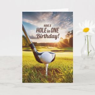 Carte Thème golfeur d'anniversaire Matinée de golf avec
