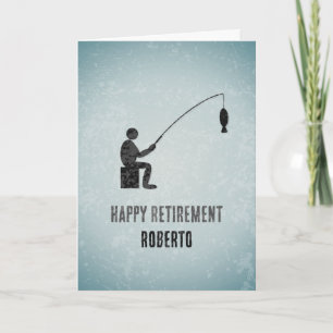 Carte Thème Pêche et Pêche Hommes Anniversaires ou Céléb