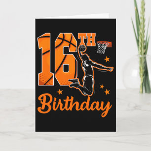 Carte Thème squelette 16e anniversaire Fête garçon 16 an