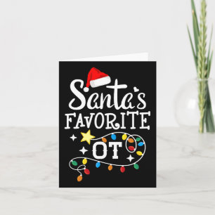 Carte Thérapie ergothérapie de Noël Père Noël F