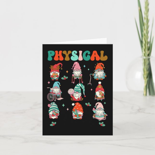 Carte Thérapie physique de Noël Gnome Physica (Devant)