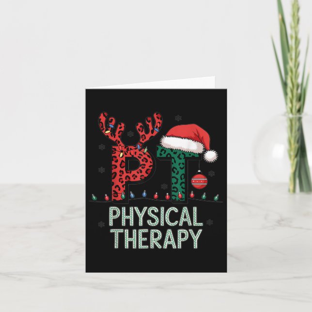 Carte Thérapie physique Noël Thérapeute de papi de Noël (Devant)