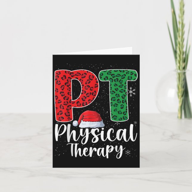 Carte Thérapie physique Noël Thérapeute de papi de Noël (Devant)