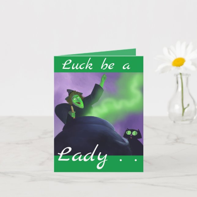 Carte #TheWitchesRecipe Bonne Journée Verte (Petite plante)