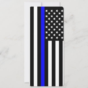 Carte Thin Blue Line American Style