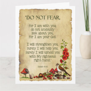 Carte Thinking of you : Isaiah 41:10, Original Nature