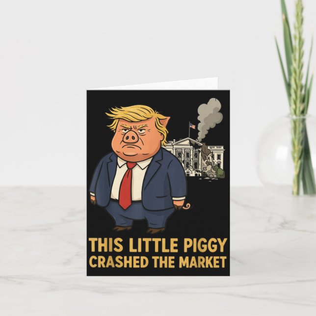 Carte This Ggy Crashed The Market Funny Quote  (Devant)