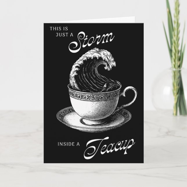 Carte This Is Just A Inside A Teacup Funny Tea Lover Vin (Devant)