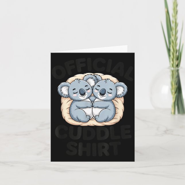Carte This Is My Cuddle Shirt Cute Koala Matching  (Devant)